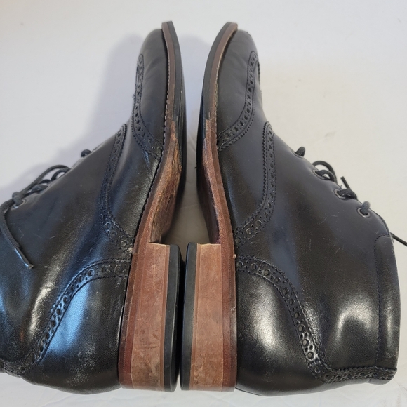 Cole Haan Black Liam Chukka Wingtip Leather Boots Men\'s Sz 8M Preppy Whimsigoth main image 6